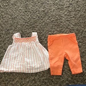 Carters linen tank top and matching leggings